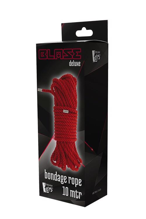 Верёвка Blaze Deluxe Bondage Rope, 10 м (красный)