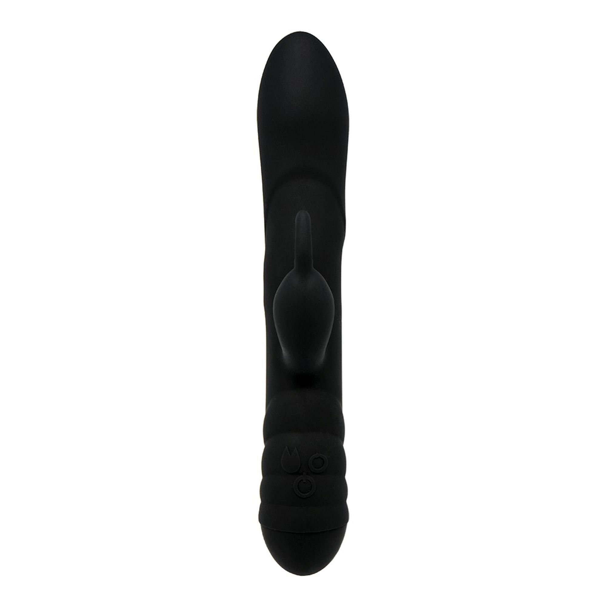 Вибратор-кролик Adrien Lastic Twister, 23 см (чёрный)