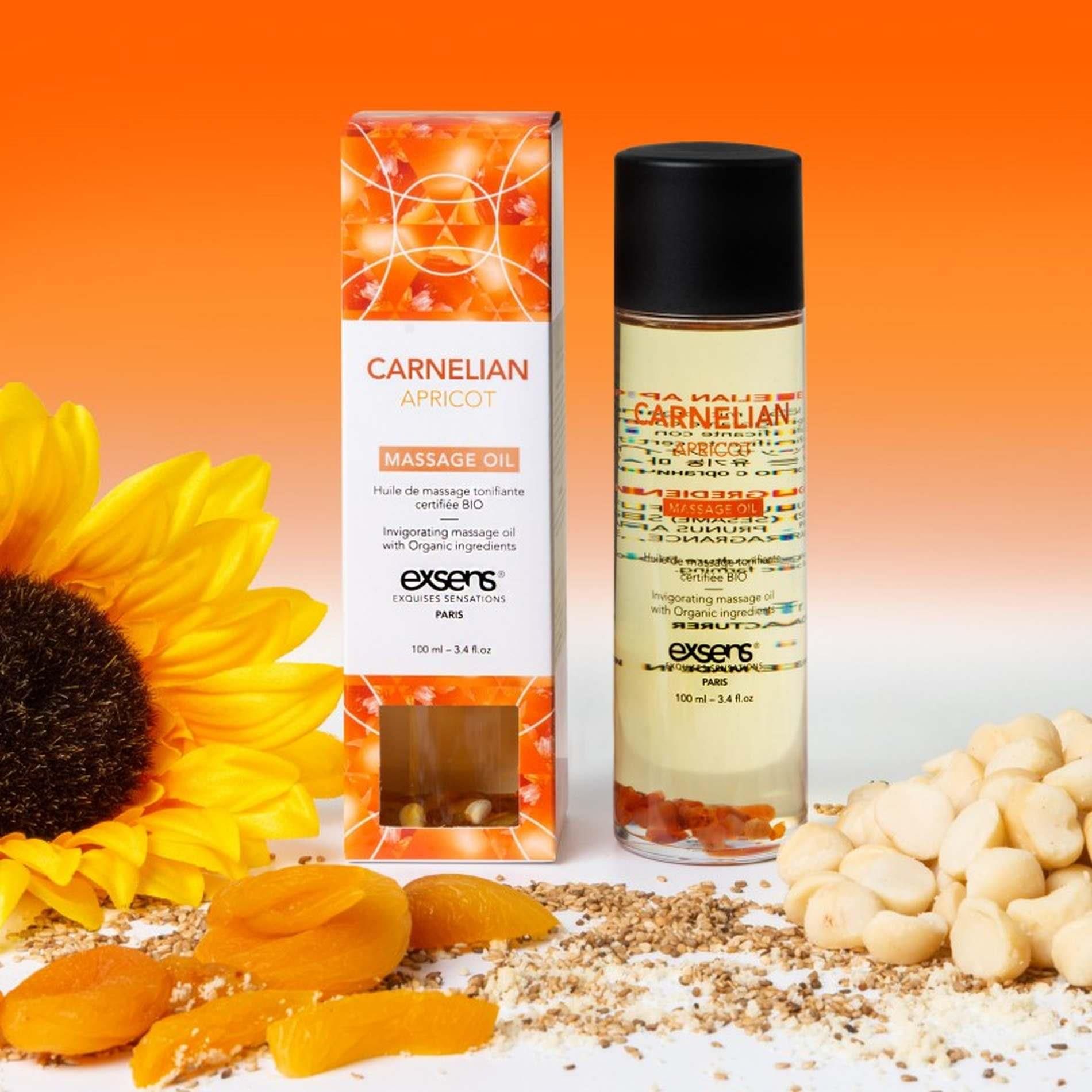 Массажное масло Exsens Carnelian Apricot Massage Oil, 100 мл