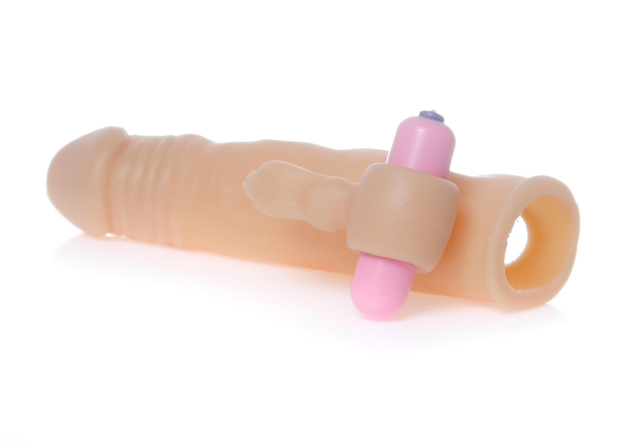 Насадка на пенис с вибрацией Boss Perfect Sleeve Vibrating, 18,5 см (телесный)