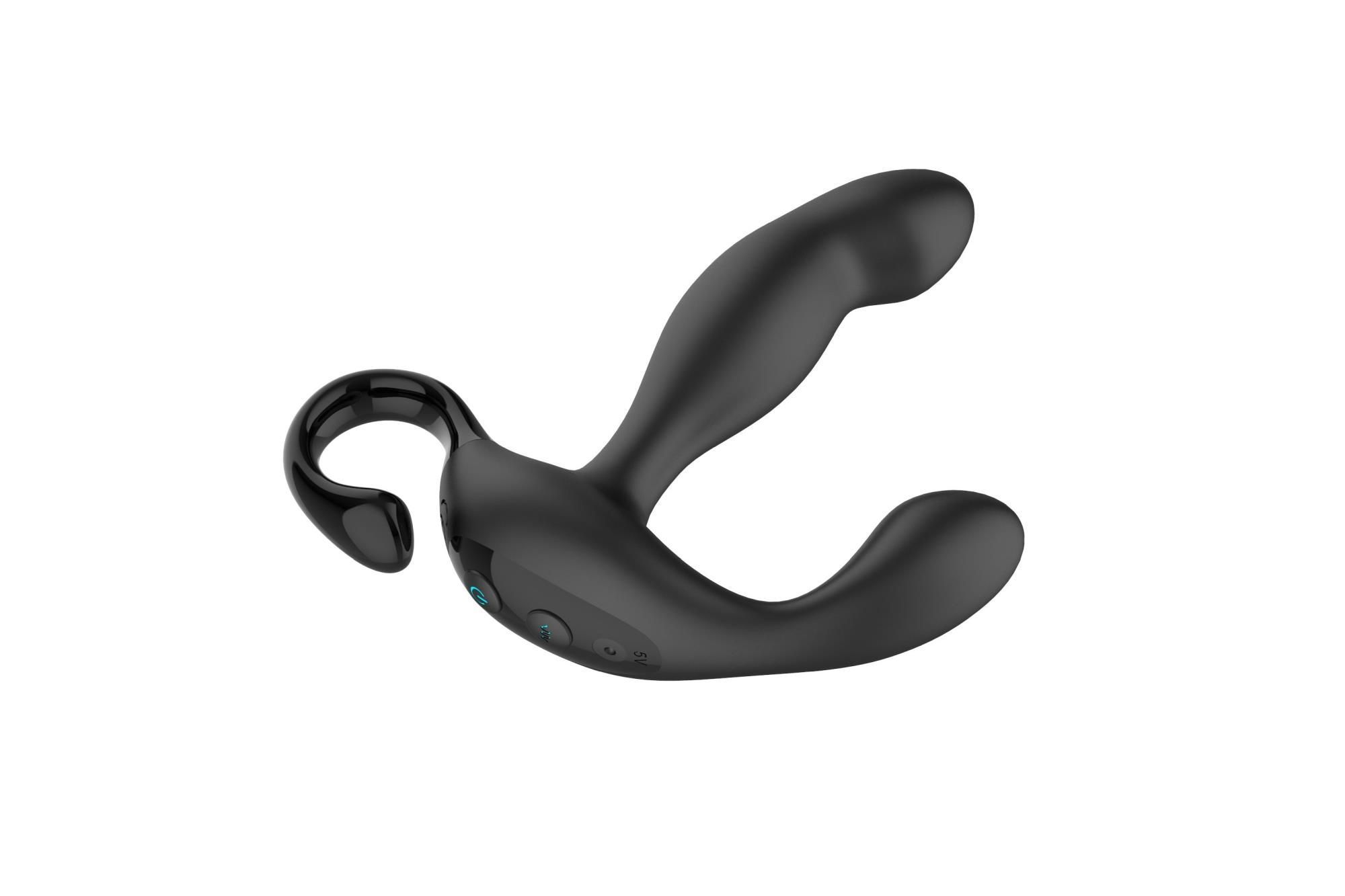 Стимулятор простаты B - Series Cute Finger Wiggle, 17.1 см (черный)