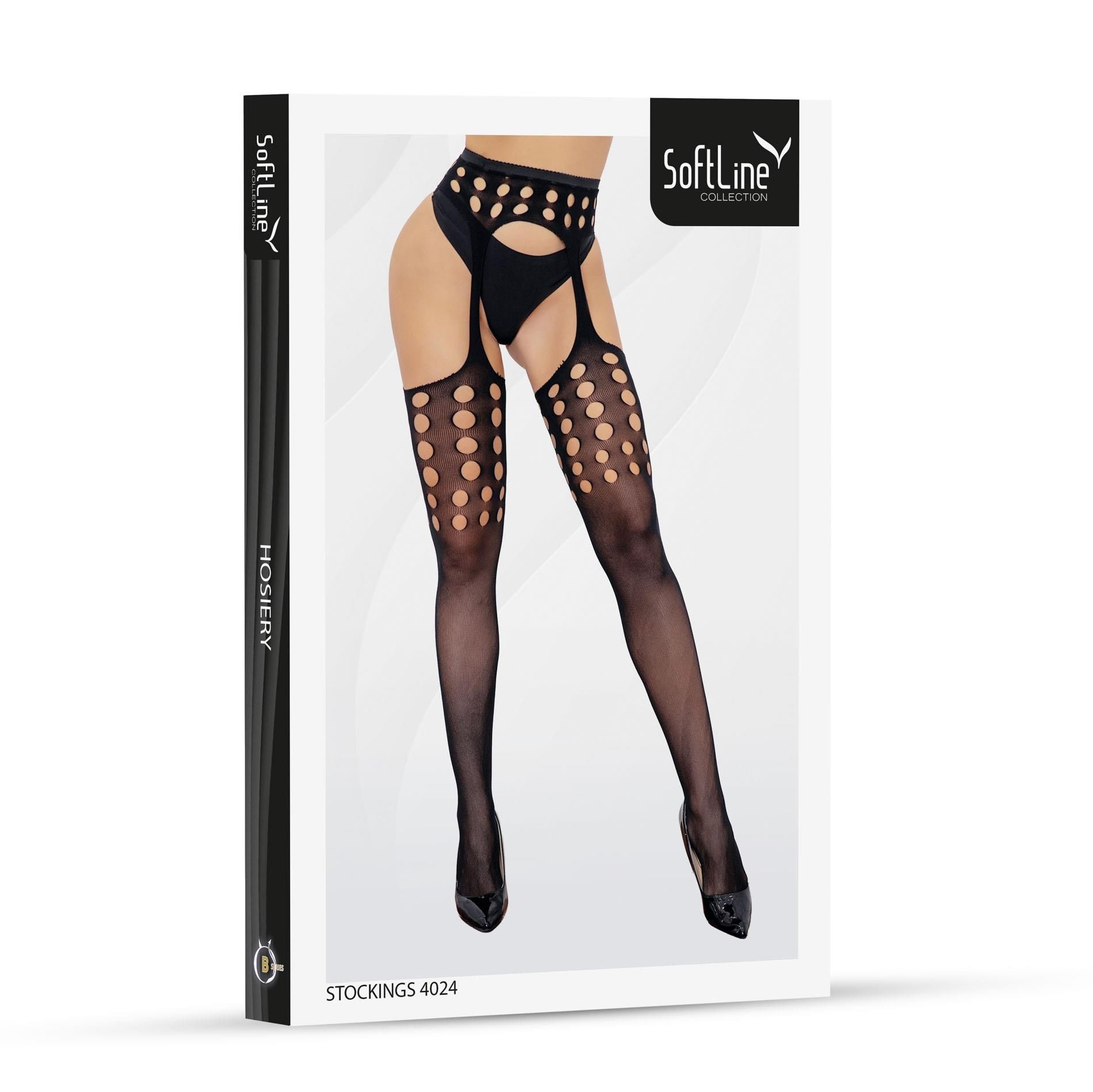 Панчохи SoftLine 4024, One Size (чорний)