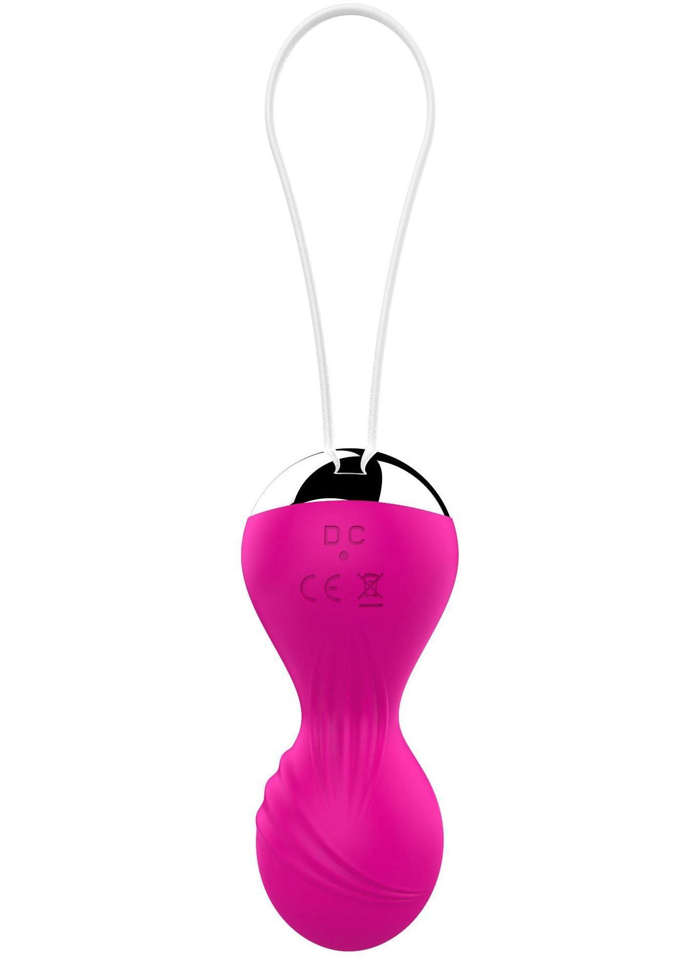 Вагинальные шарики Boss Remote Control Tighten Vibrating Egg, 8 см (розовый)