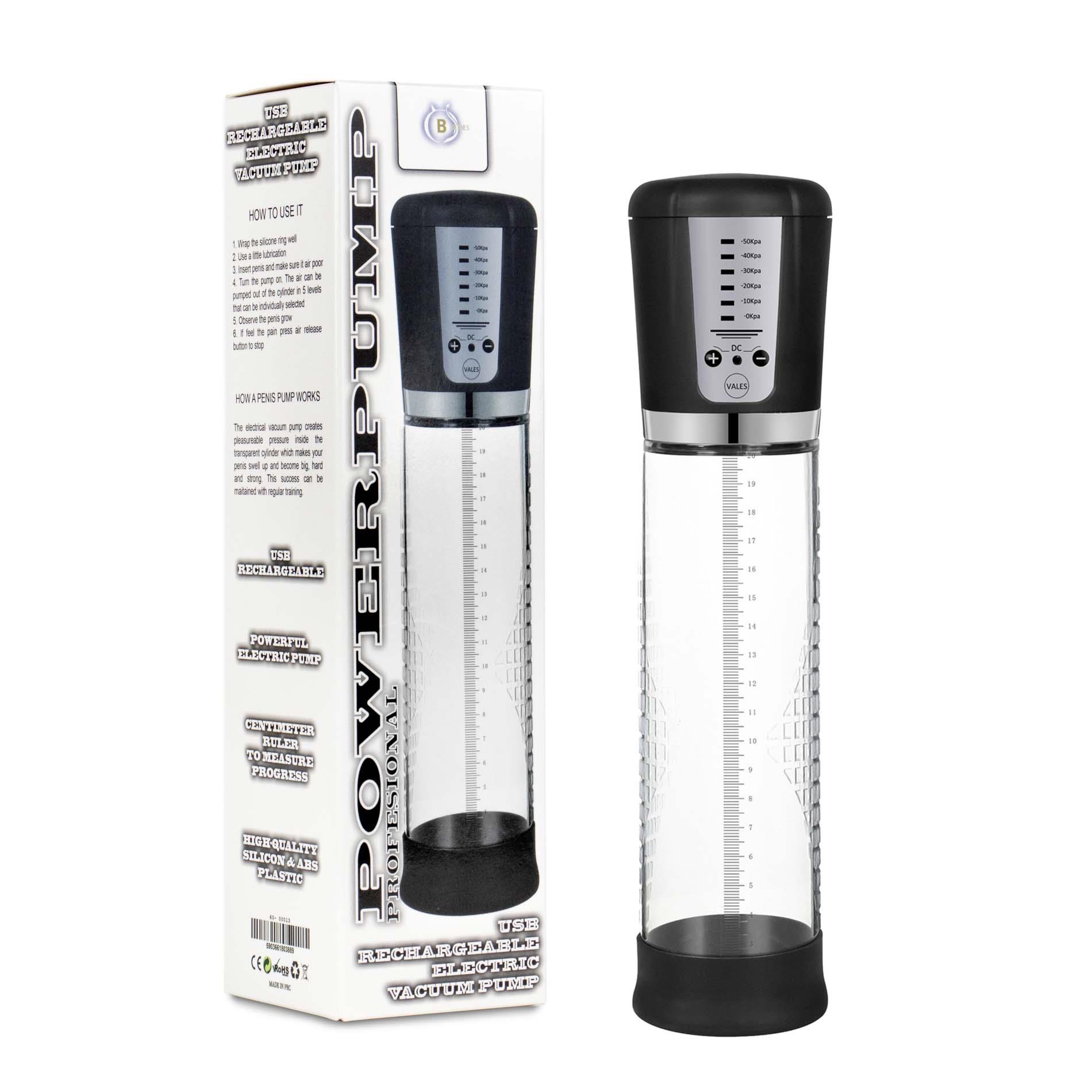 Boys of Toys Powerpump - Pompka próżniowa do penisa B -, Przezroczysty, 29 cm