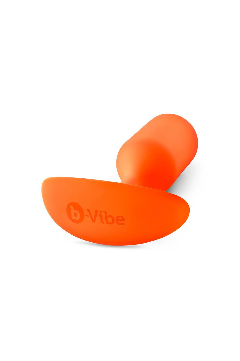 Korek analny B-Vibe Snug Plug 3, 12.7 cm (pomarańczowy)