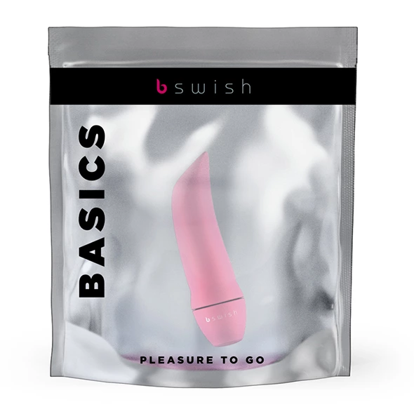 Вибратор B Swish Basic Curve Azalea, 7.6 см (розовый)