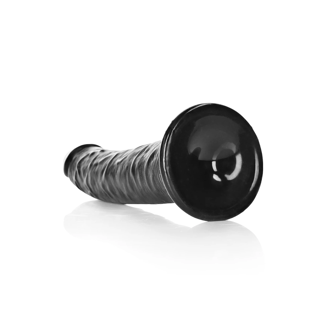 Фаллоимитатор RealRock Slim Realistic 8", 22.5 см (черный)