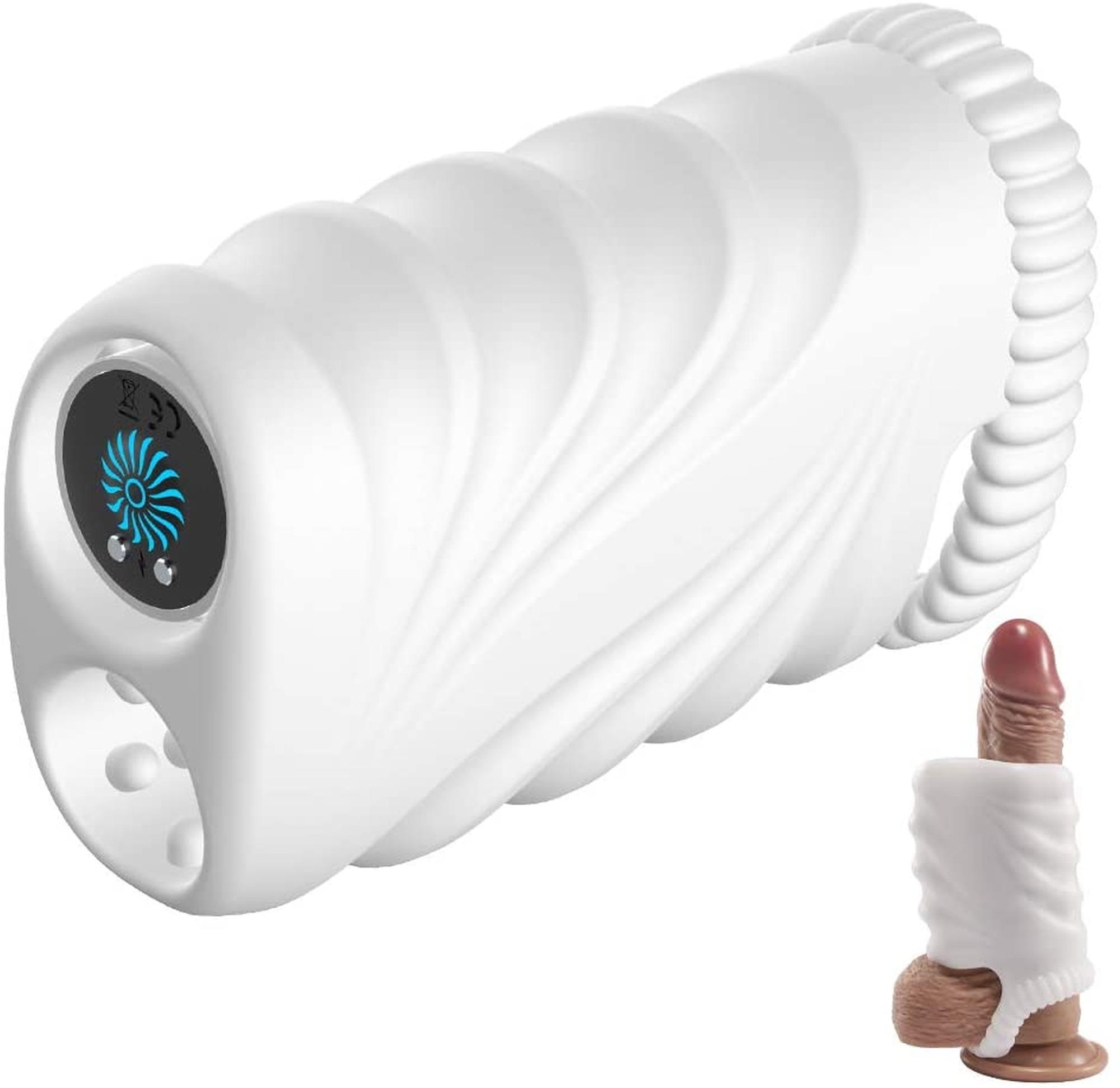 Мастурбатор B - Series Cute Soft Vibrating Bullet Stroker (білий)
