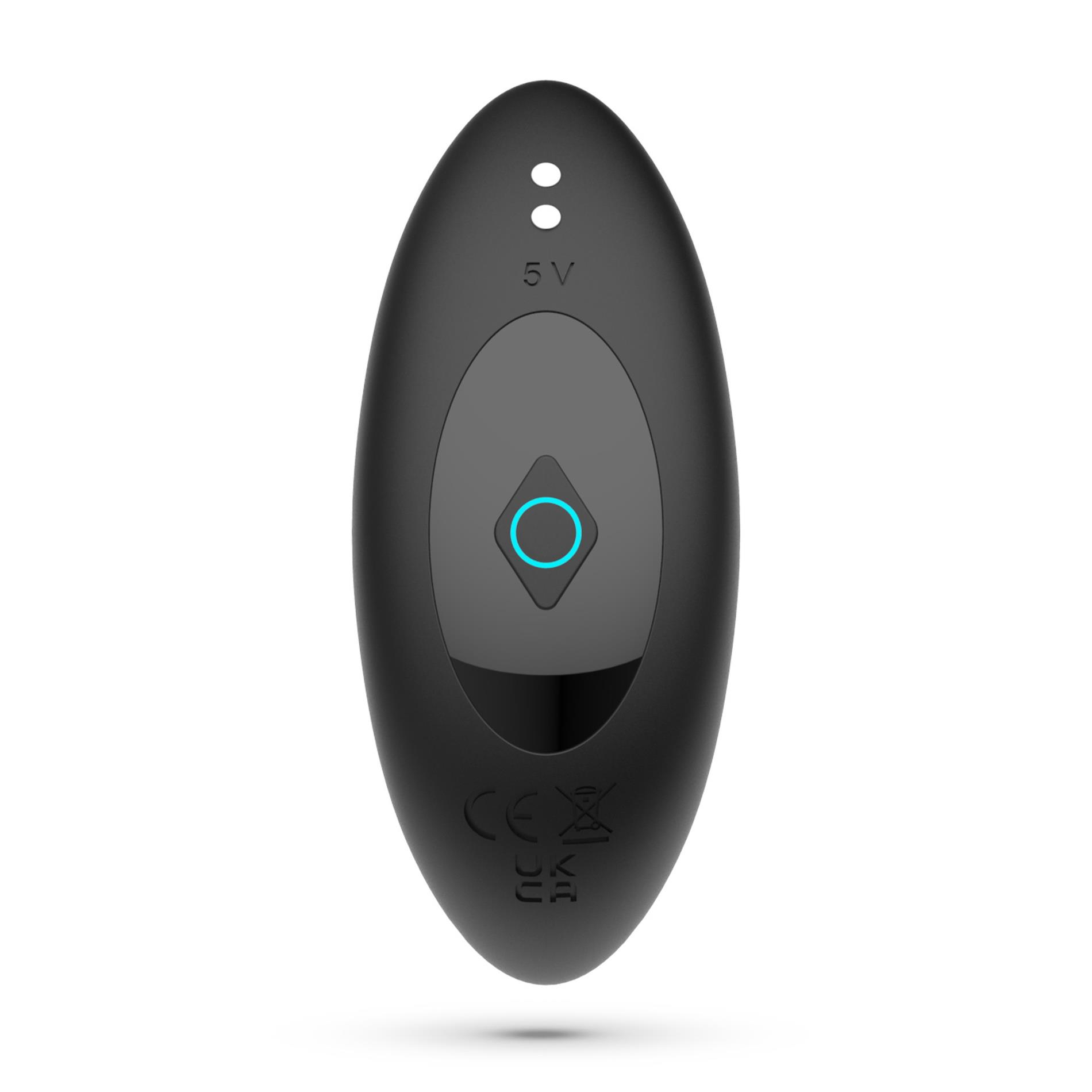 Стимулятор простаты Crushious Octo, 12 см (черный)