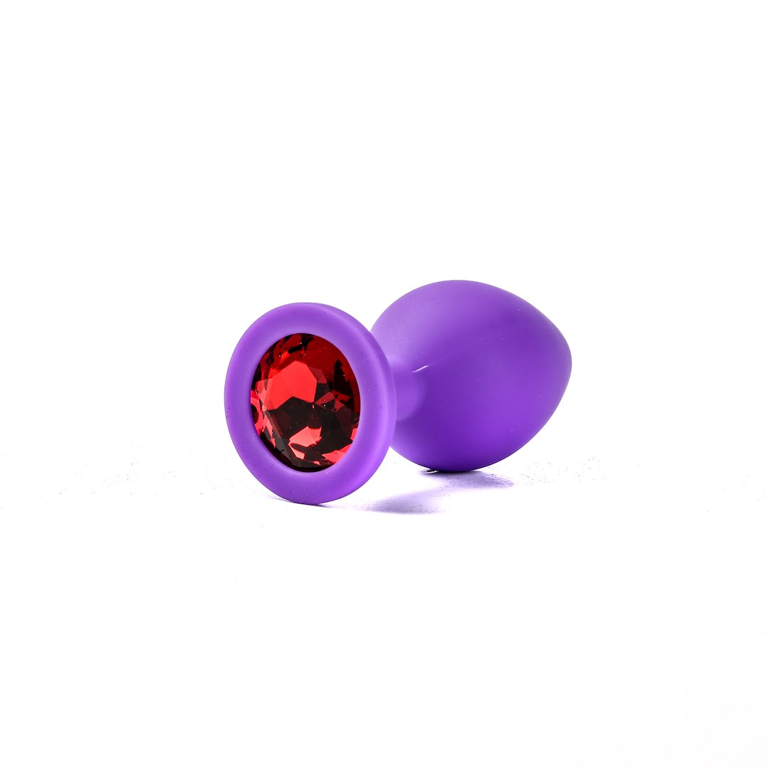 Korek analny Simply Pleasure M, 8 cm (czerwony)