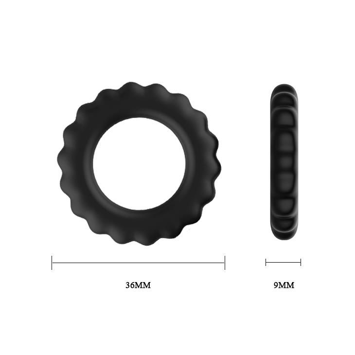 Ерекційні кільця Titan Cock Ring Set, 3 шт (чорний)