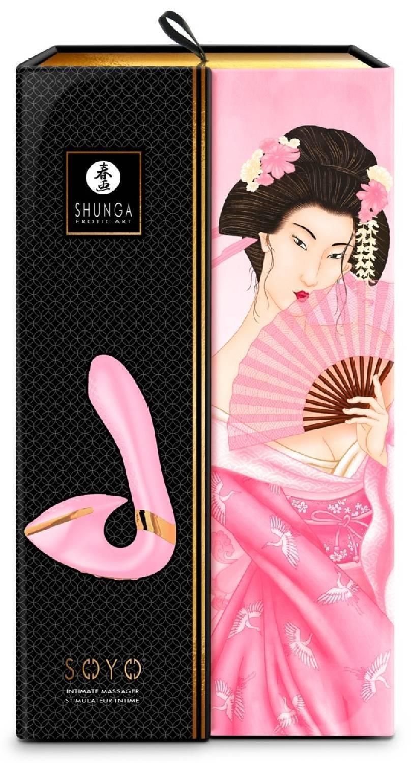 Вібратор Shunga Soyo Intimate, 17 см (світло-рожевий)