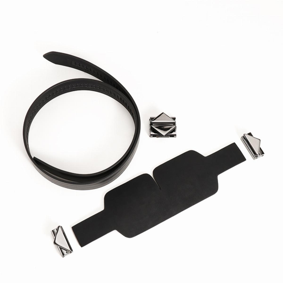 Маска на глаза Lockink Luxury Leather Blindfold Kit (черный)