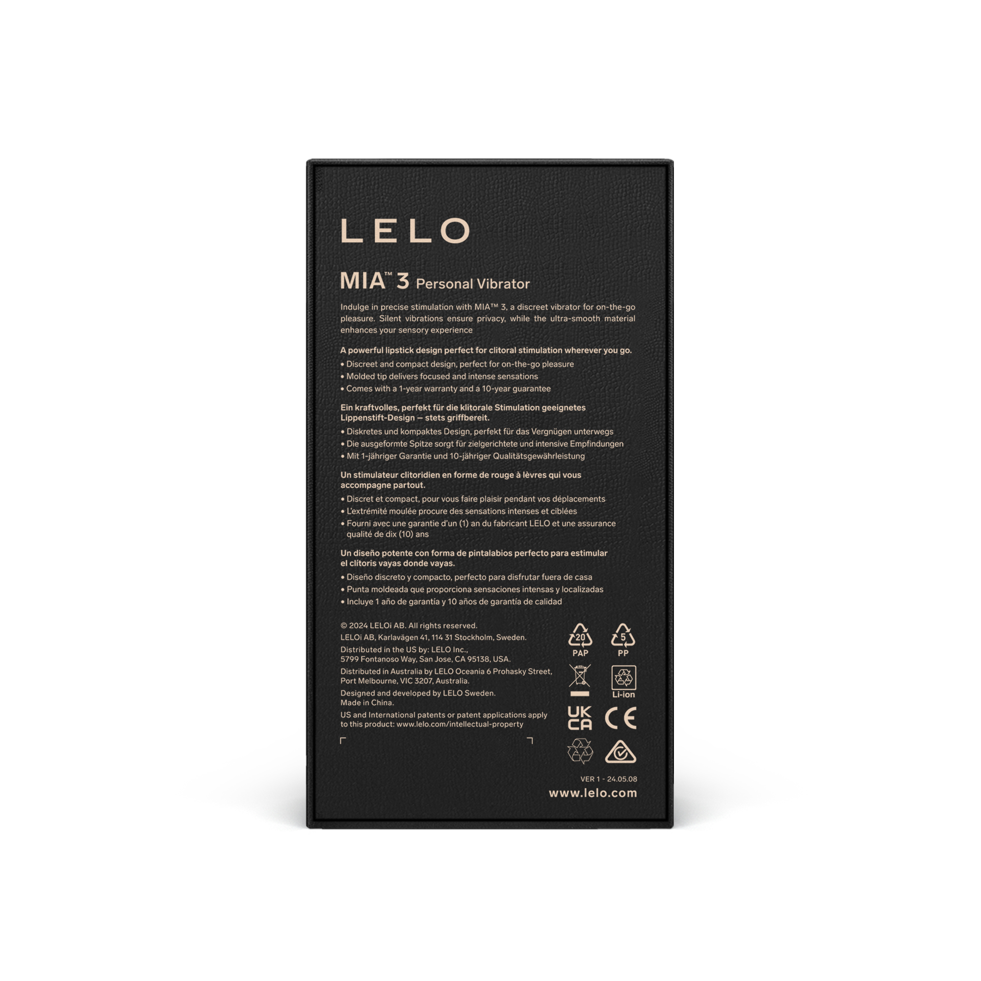 Вибратор Lelo Mia 3, 11,1 см (фиолетовый)