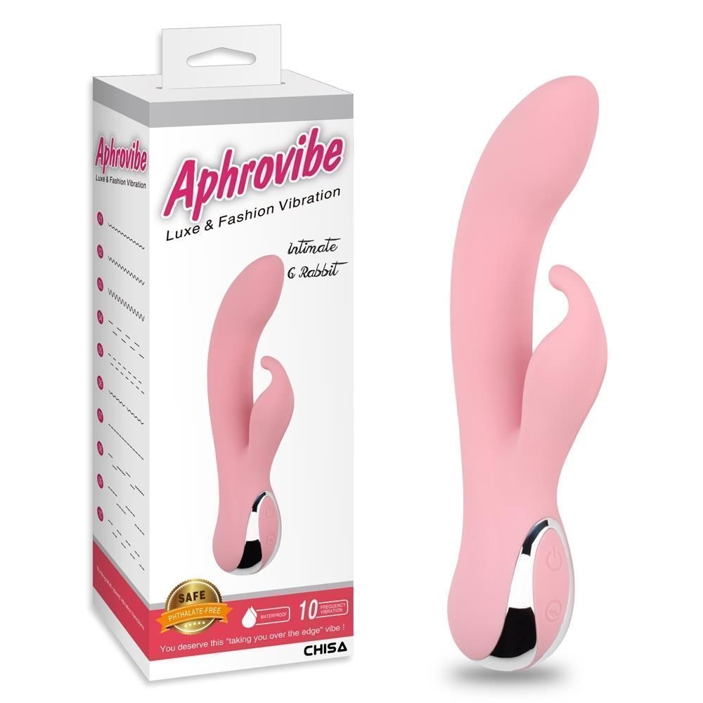 Вибратор-кролик Aphrovibe Intimate G Rabbit, 18 см (розовый)