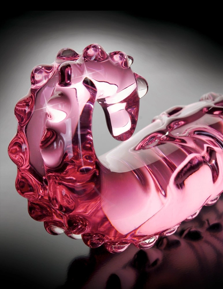 Стеклянный фаллоимитатор Icicles No.24, 15,5 см (розовый)