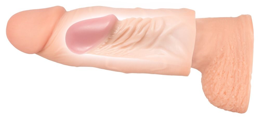 Насадка на пенис Nature Skin Extension Sleeve, 15,5 см (телесный)