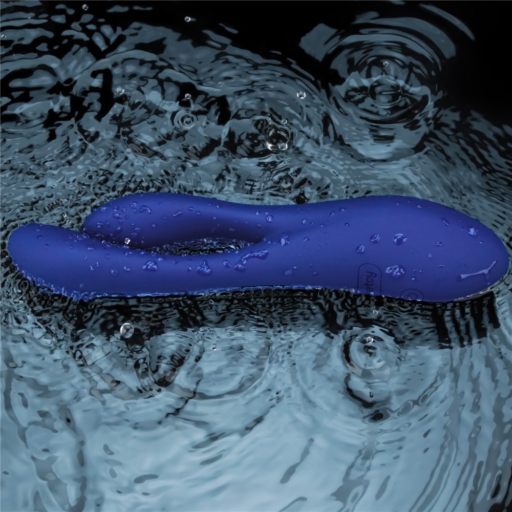 Вибратор Lovetoy L’Allure Pulse, 19 см (синий)