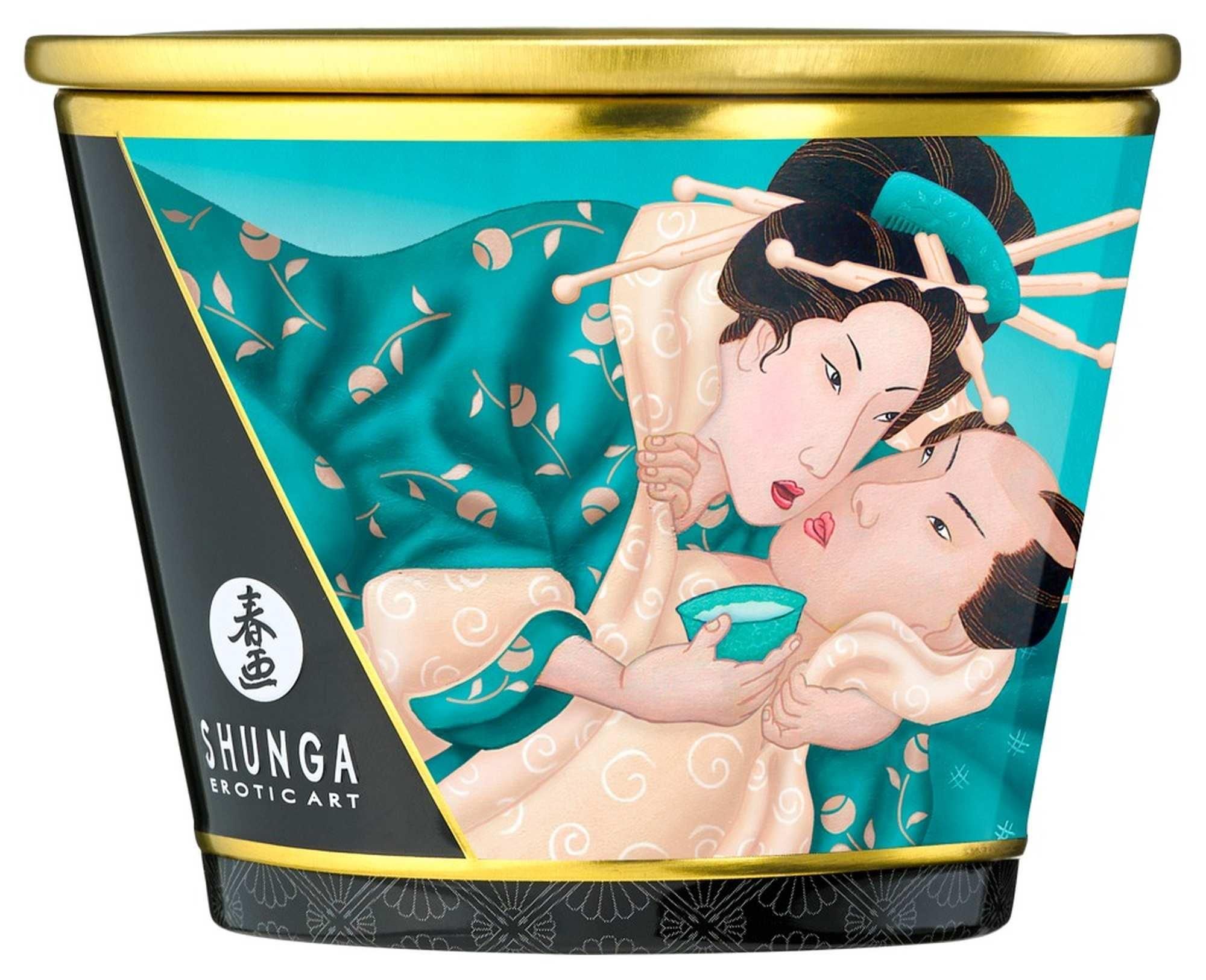 Świeca do masażu Shunga Massage Candle Island Blossoms, 170 ml