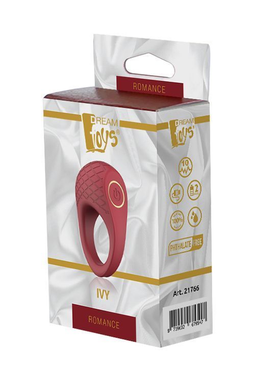 Эрекционное кольцо Dream Toys Romance Ivy, 6,5 см (бордовый)