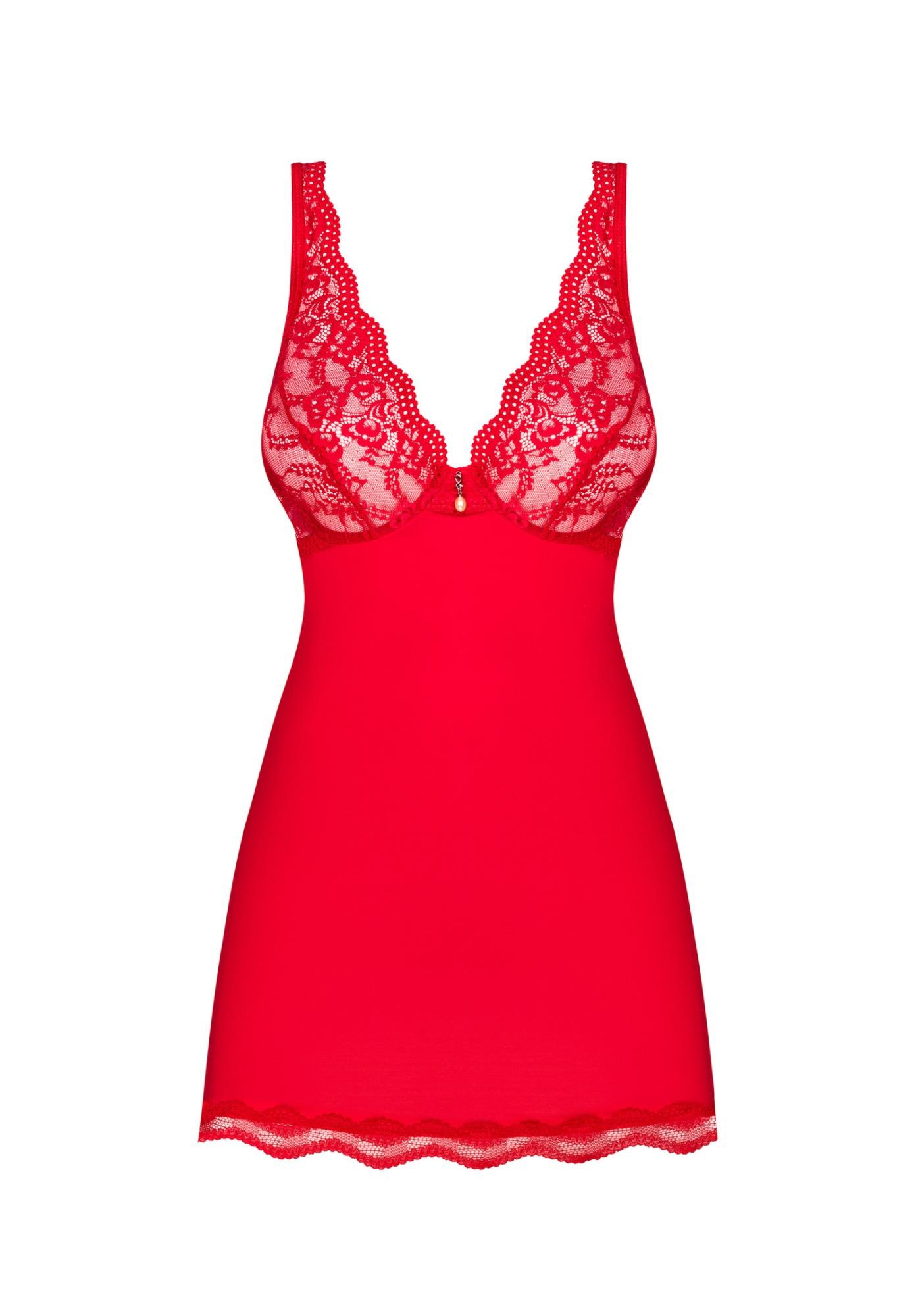 Komplet bielizny Obsessive Luvae, S/M (czerwony)