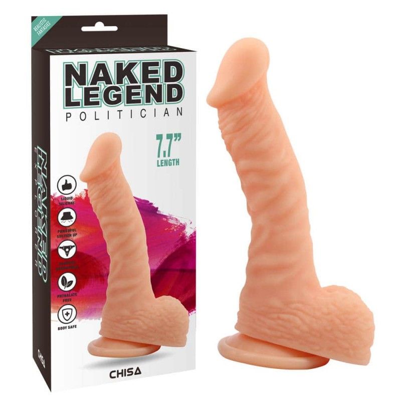 Фаллоимитатор Naked Legend Politician 7.7, 19.5 см (телесный)