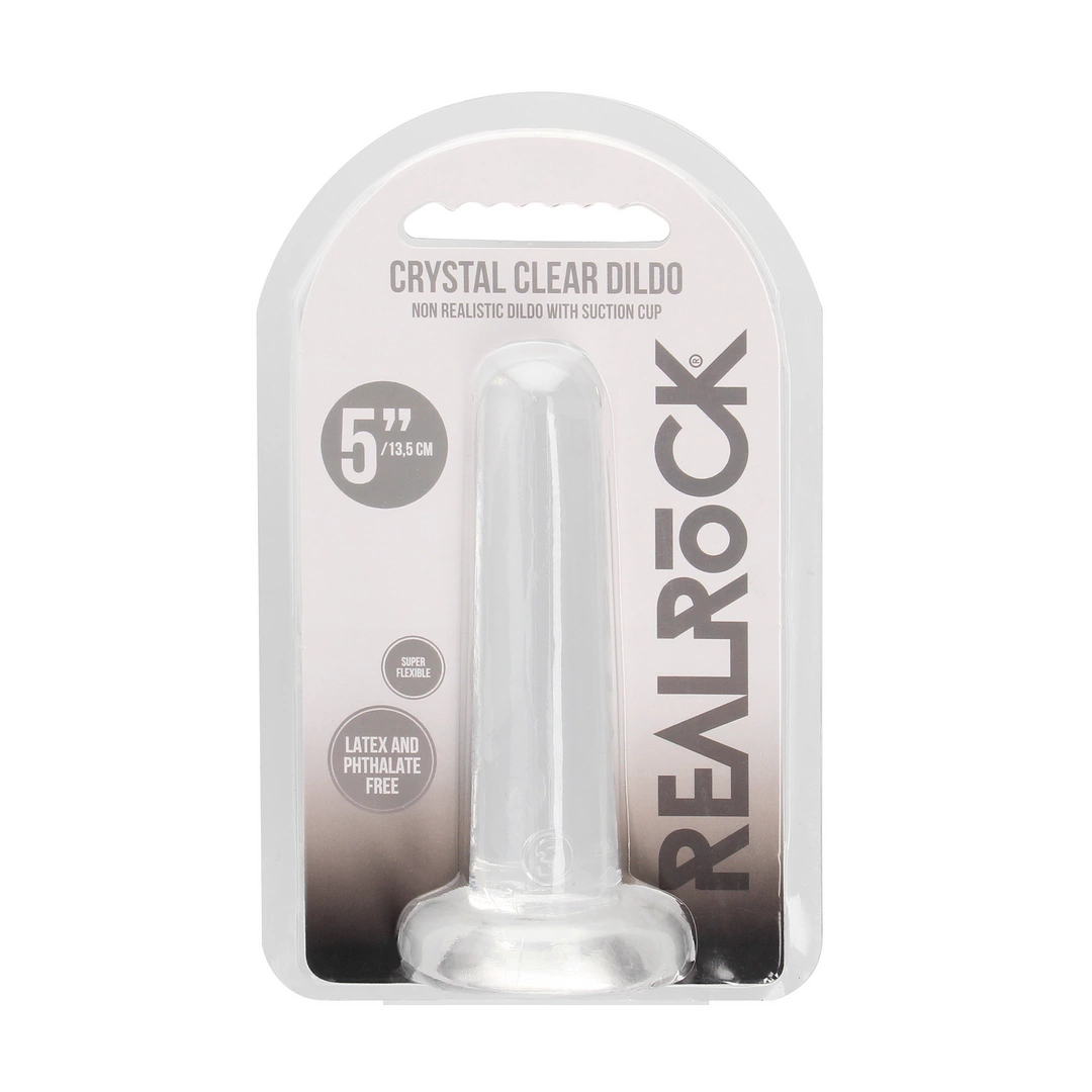 Фаллоимитатор Realrock Crystal Clear Dildo 5.3", 13.5 см (прозрачный)
