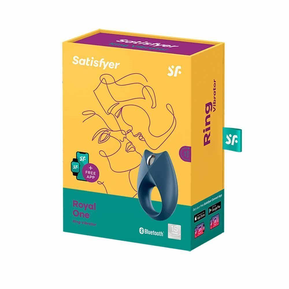 Эрекционное кольцо Satisfyer Royal One, 7,5 см (синий)