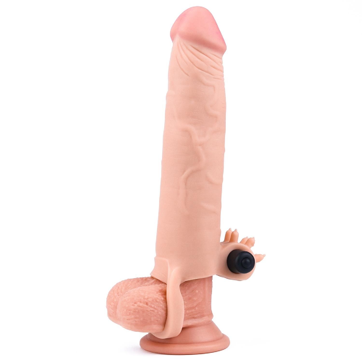 Насадка на пенис Pleasure X-Tender Flesh Add 3", 19,5см (телесный)