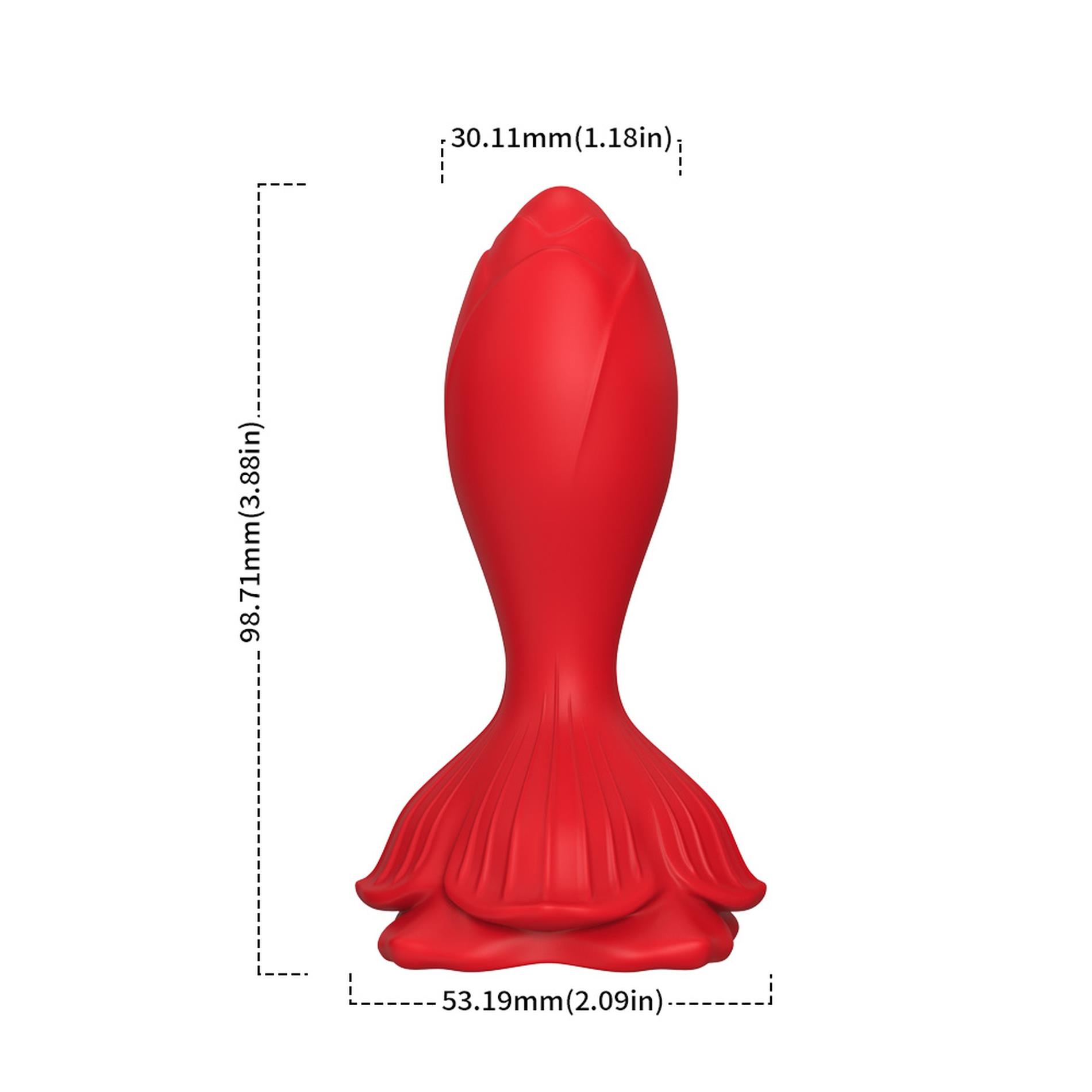 Анальна пробка B - Series Joy Rosenberg Red, 9.8 см (червоний)