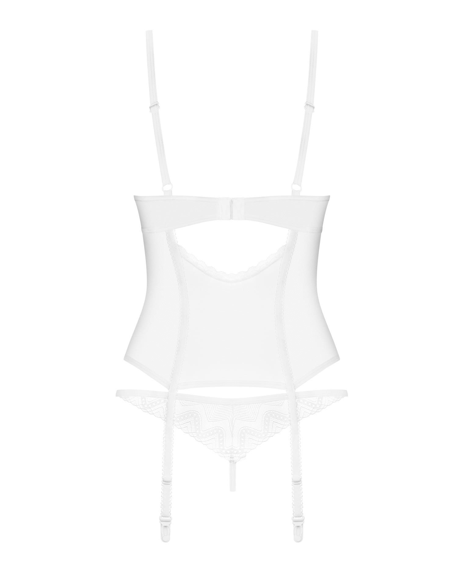 Комплект Obsessive Alissium, XS/S (белый)