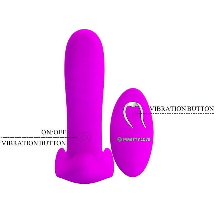 Вибратор Pretty Love Remote Control, 10 см (фиолетовый)