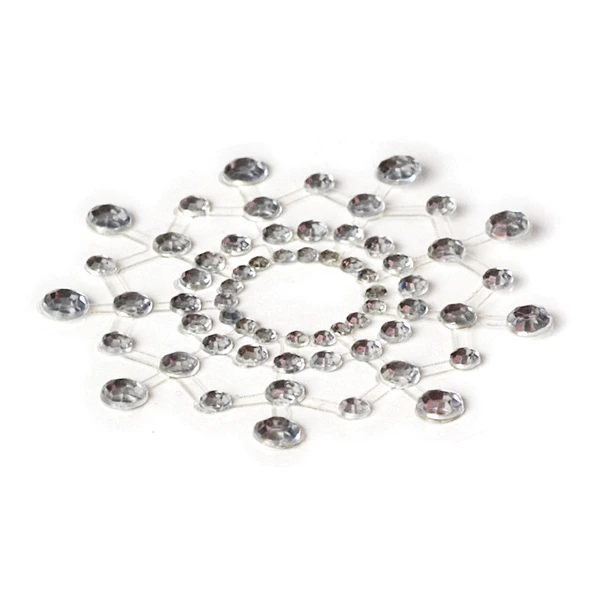 Наклейки на соски Bijoux Indiscrets Mimi Pearl Pasties, 2 шт (серебристый)