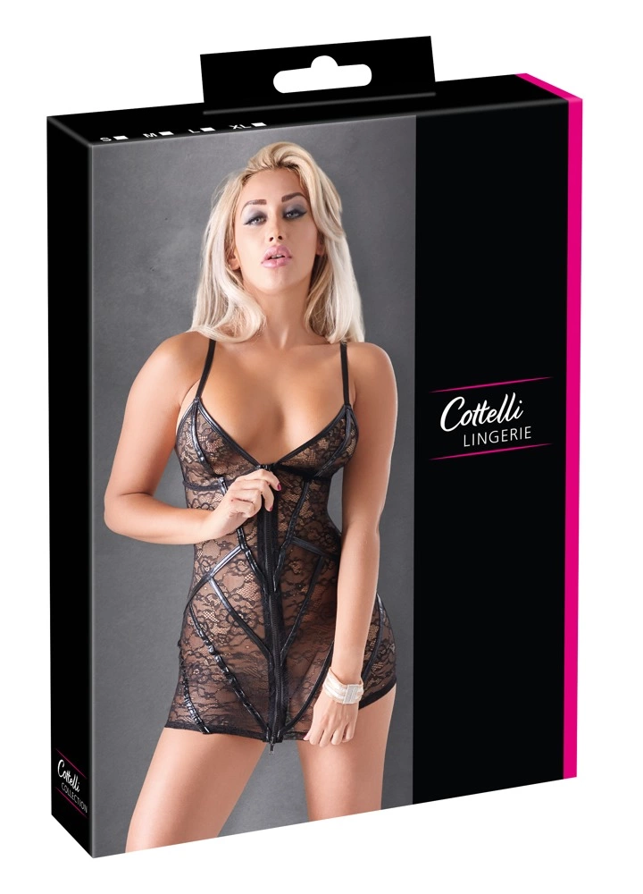 Мини-платье Cottelli Lingerie Lace, S (черный)