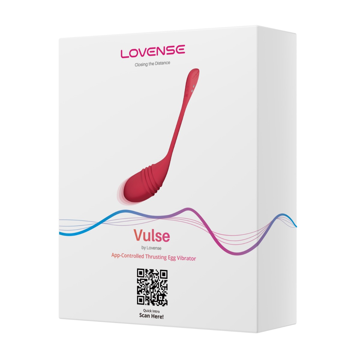 Виброяйцо Lovense Vulse, 20,3 см (красный)