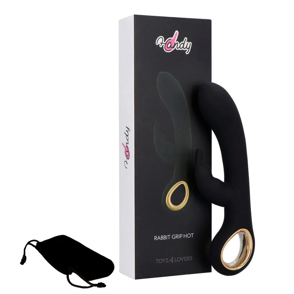 Вибратор-кролик Toyz4lovers Riscaldante Handy Grip Hot, 19 см (черный)