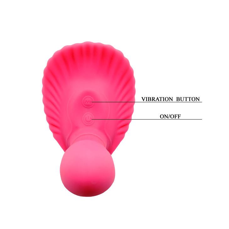 Вибратор Pretty Love Fancy Clamshell, 10 см (розовый)