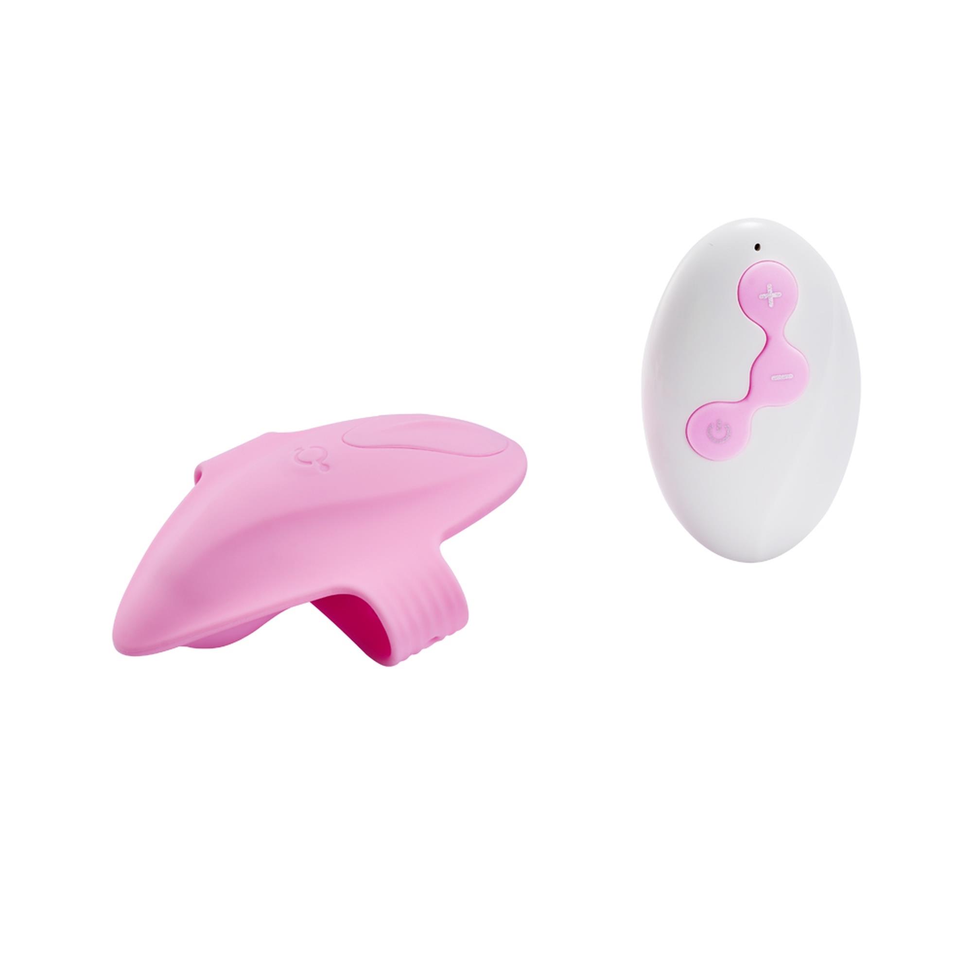 Вібратор B - Series Lyla Strap on Vibrator, 4,5 см (рожевий)