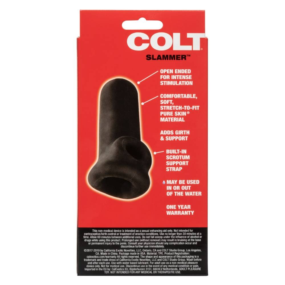 Насадка на пеніс Calexotics Colt Slammer, 10.7 см (чорний)