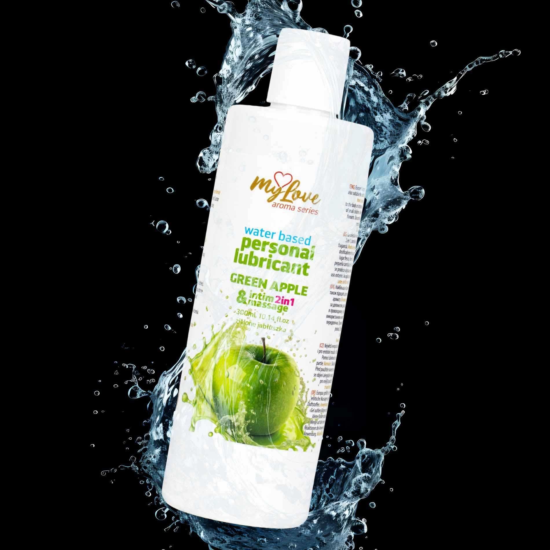 Лубрикант MyLove Aroma Series Intim&Massage 2in1 Green Apple, 300 мл