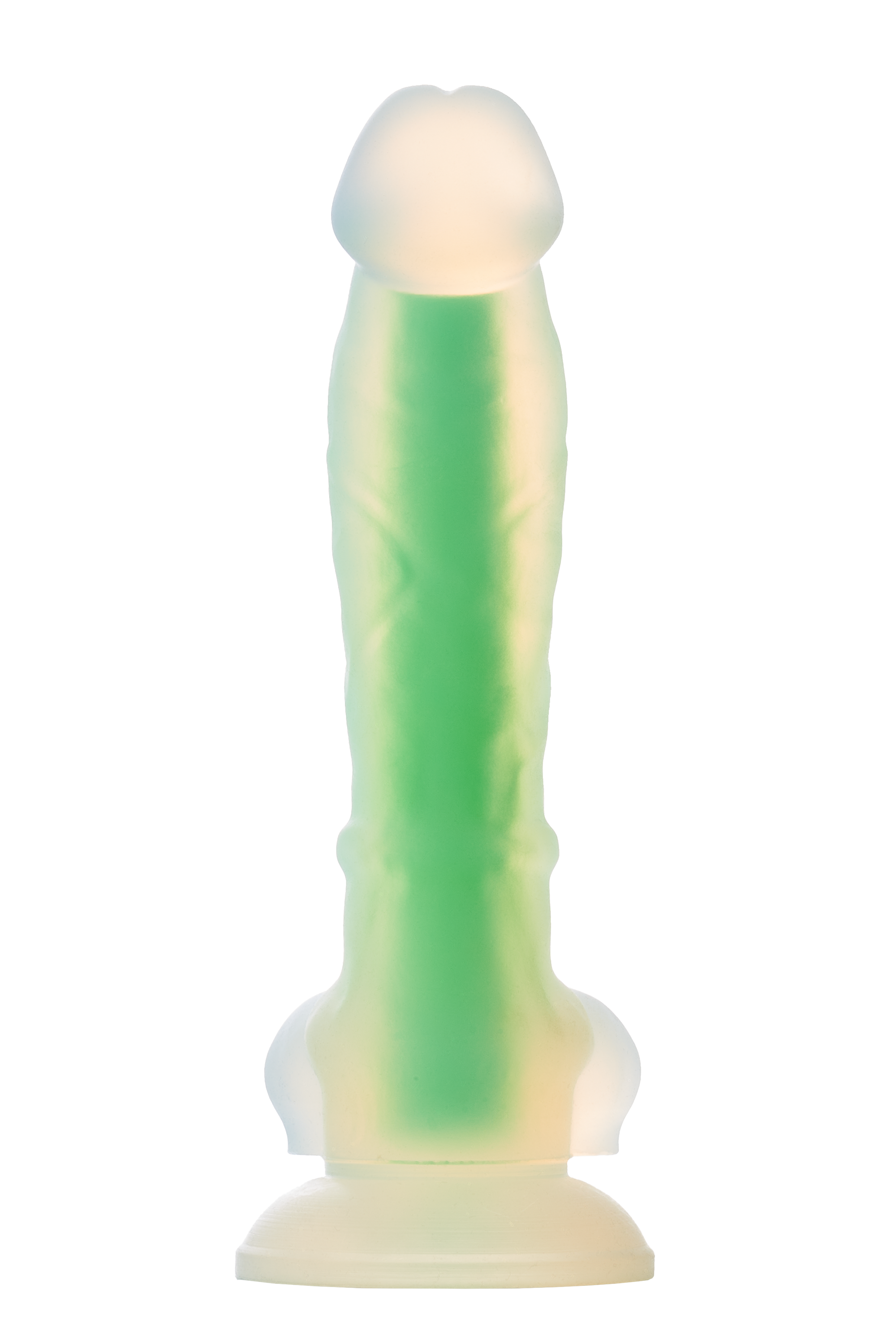 Фалоімітатор Radiant Glow In The Dark Soft, 17,5 см (зелений)