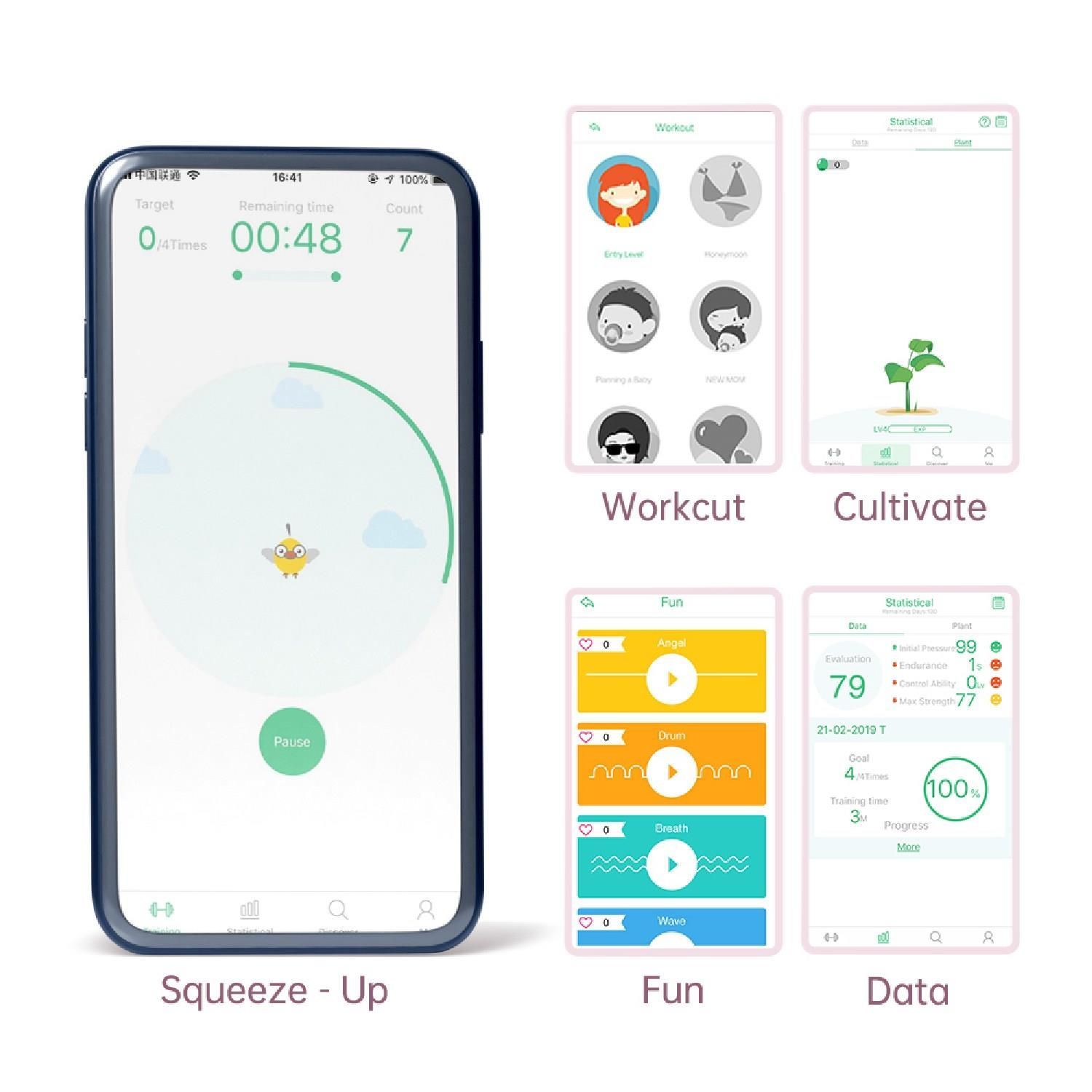 Вагинальные шарики Magic Motion Smart Kegel Master Balls, 8.4 см (розовый)