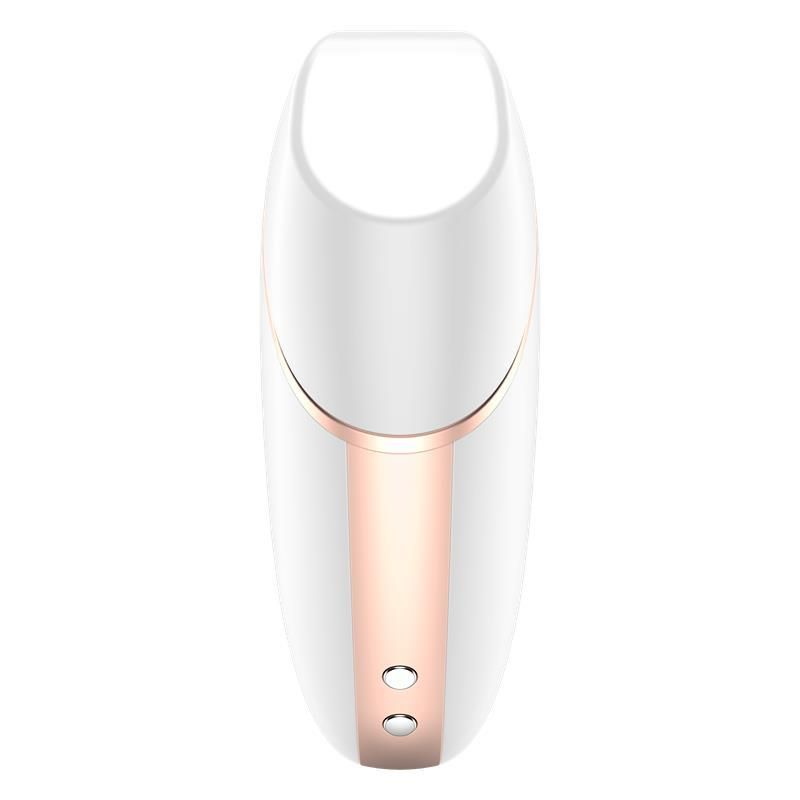Вакуумний кліторальний стимулятор з вібрацією Satisfyer Love Triangle (білий)