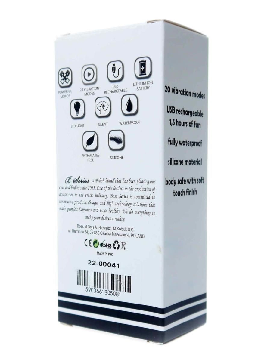 Вибромассажер Boss Series Rechargeable, 11 см (розовый)