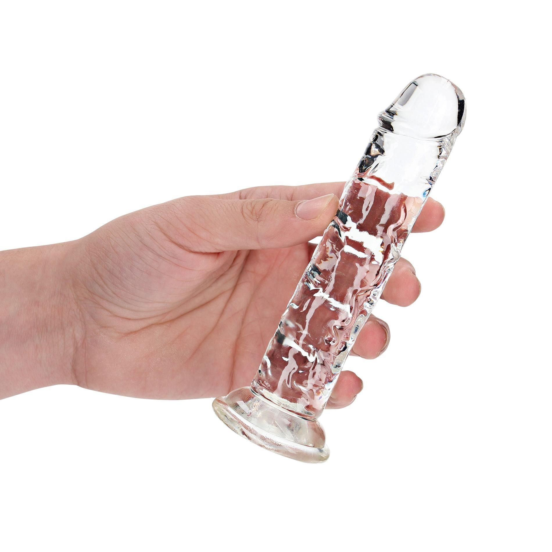 Фаллоимитатор RealRock Crystal Clear Realistic Dildo 6'', 15.5 см (прозрачный)