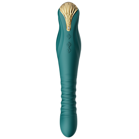 Вибратор Zalo King Vibrating Thruster, 30,2 см (зеленый)