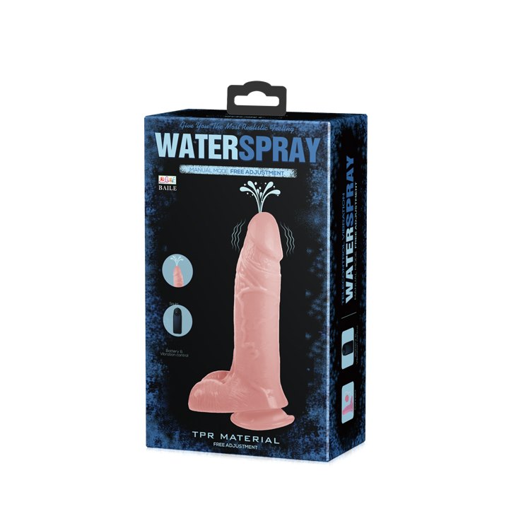 Реалистичный вибратор Baile Water Spray, 19.3 см (телесный)