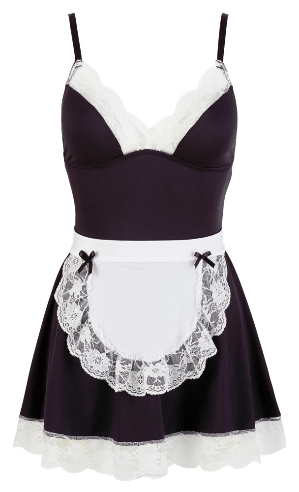 Костюм горничной Cottelli Collection Costumes, XL (черный)