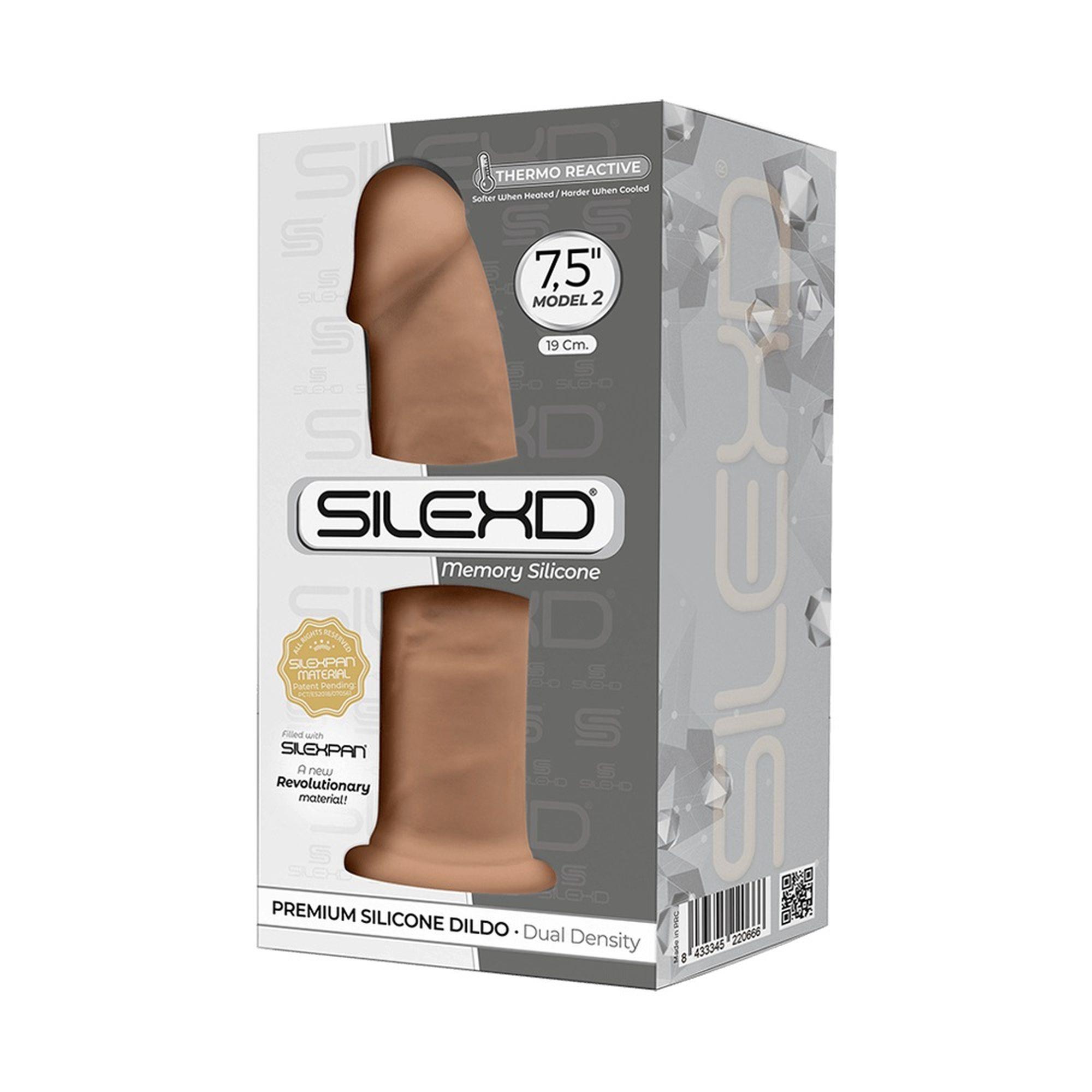 Фаллоимитатор SilexD Silicone Dildo Model 2 Size 7.5", 19 см (телесный)