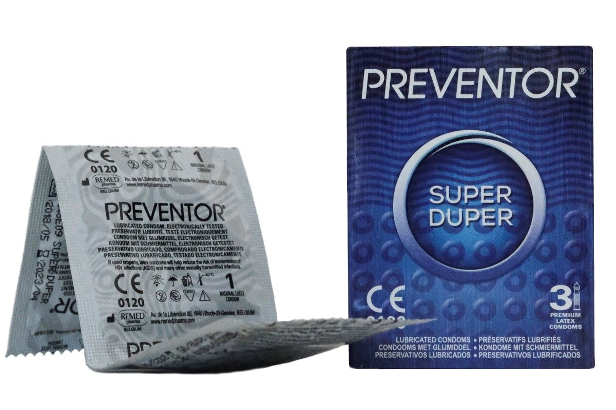 Презервативы Preventor® Super Duper, 3 шт (ваниль)